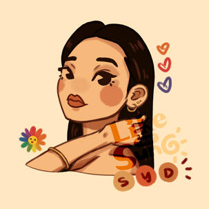 icon with text and designs